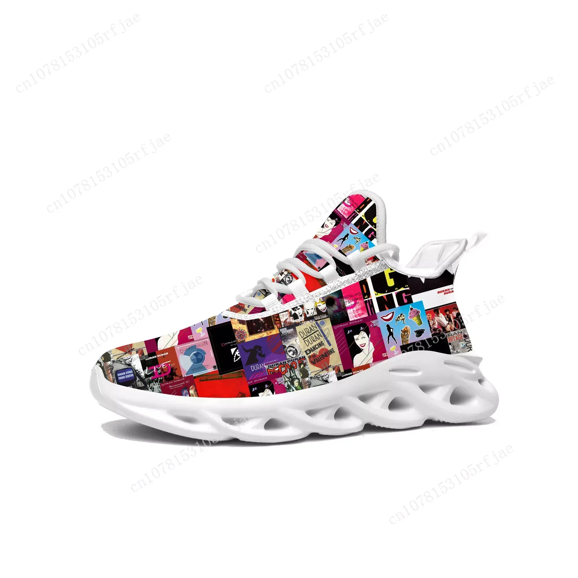 Duran Duran Flats Sneakers Mens Womens Dance Rock Band Sports Running Shoe Sneaker Lace Up Mesh Footwear Tailor-made Shoe White