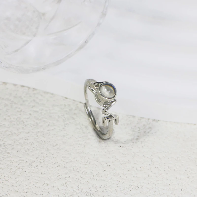 شخصية صور الحب الإسقاط خواتم مخصصة صور خواتم هدايا للنساء الأسرة عيد الحب عيد ميلاد الذكرى