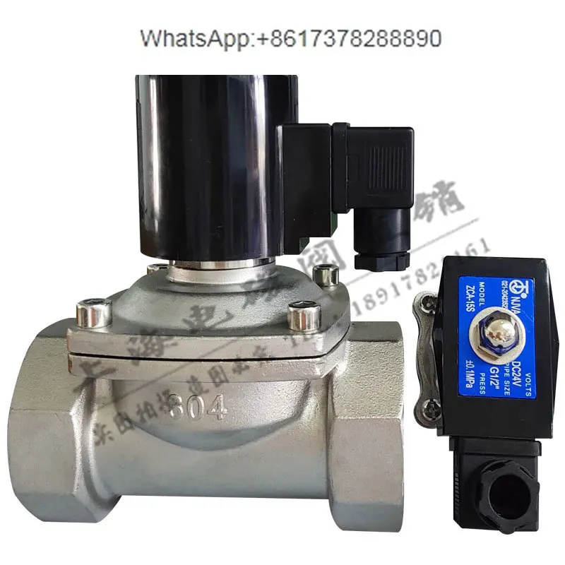 ZCA vacuum solenoid 220V normally closed normally open stainless steel broken vacuum pump negative pressure ga control valve 24V