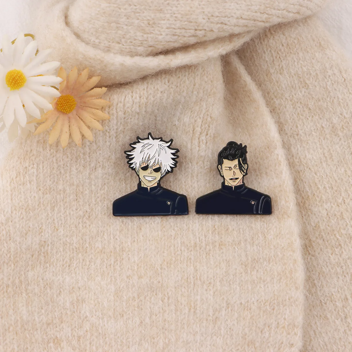 Przypinka Broszka Jujutsu Kaisen Anime Kreskówka Stop Metalu Dodatek do Ubrań Plecaka Dekoracja Biżuteria Modowa Prezent