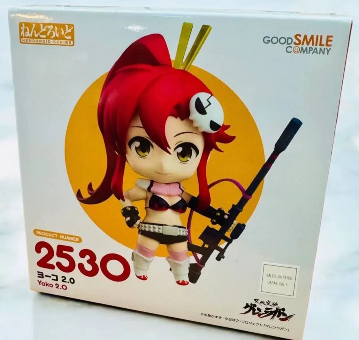 شركة Good Smile الأصلية بنسبة 100% Nendoroid ( # 2530) سلسلة مجموعة شخصيات الحركة Tengen Toppa Gurren-Lagann Yoko Littner 2.0