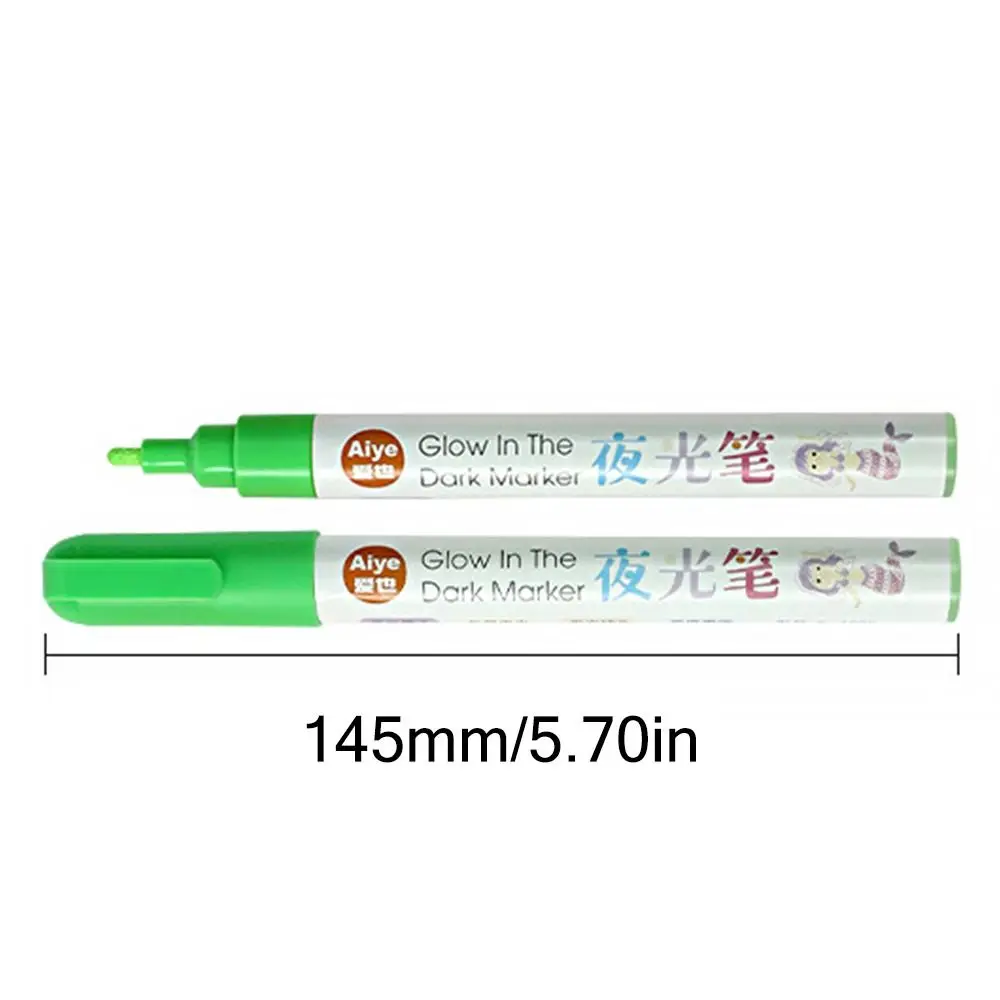 Personalized 8 Colors Luminous Pen DIY Graffiti Glowing in The Dark Marker Pen Hand Painting Highlighter Pen Gift