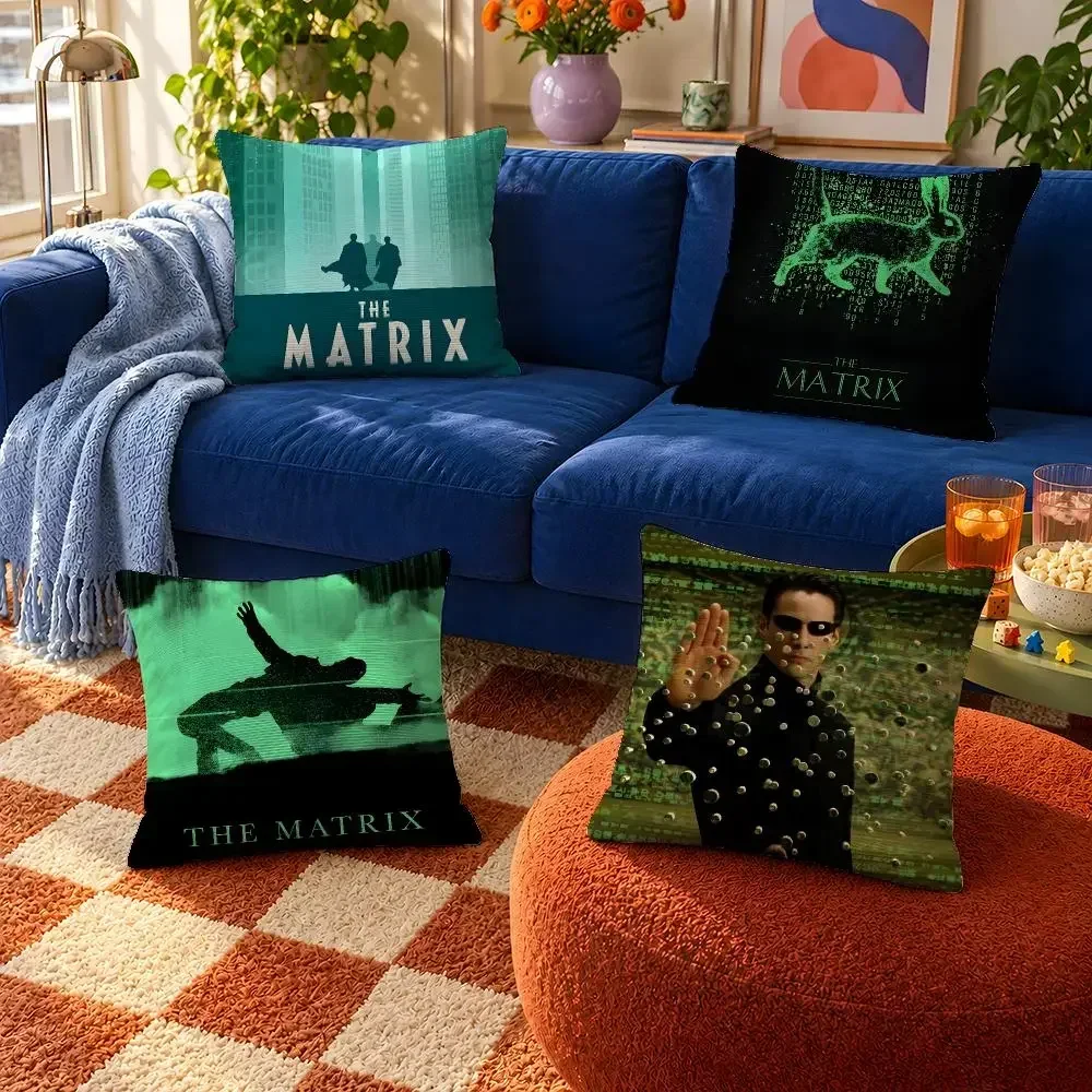 Cover Throw Pillow The Cover Soft Short Neo Plush Movie Case For Sofa Bedroom Matrix Morpheus Trinity Cozy Home Decor