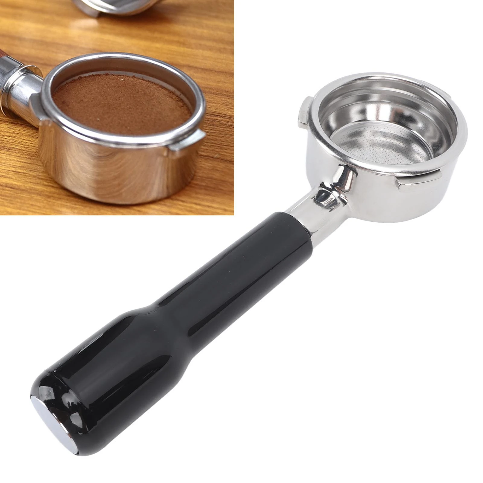 

ZK30 58 мм 3 ушка бездонный портафильтр для кофе бездонный портафильтр для кофемашины Barsetto C2 пластик