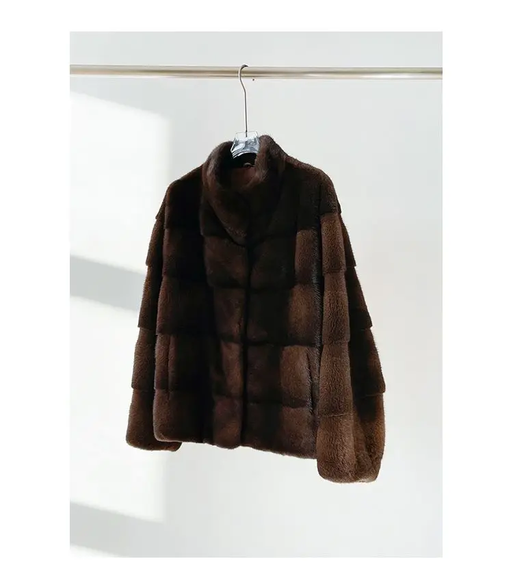 Faux Fur Detachable Collar Coats Womens Artificial Medium Length Ceremony Young Cute Mink Bow Buttoned Basic Wild Personality OL