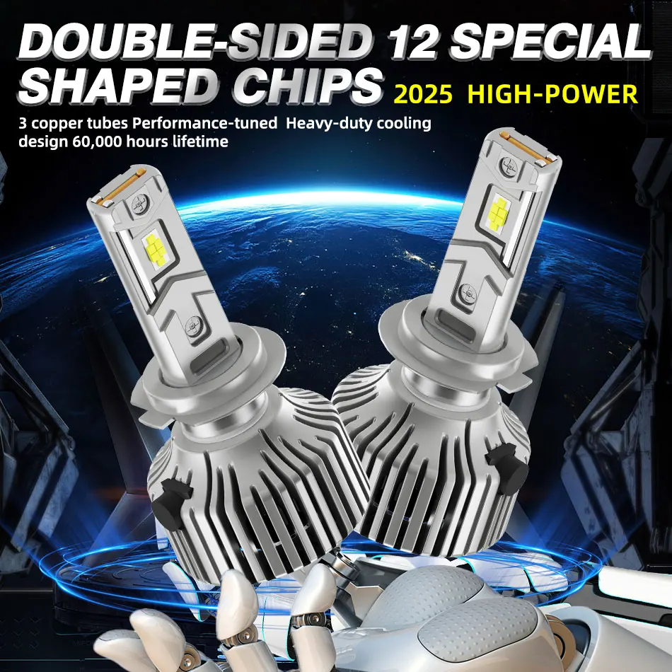 

3000 Вт H7 LED Turbo CANBUS Light Мини-фара 9450 CSP Автомобиль H1 H8 H9 H11 9005 9006 H4 Светодиодные фары с вентилятором 6000K Белый
