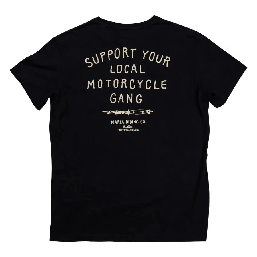 

Maria Riding Company Spring Knife Summer Luxury Brand Cotton Men's and Women's T-shirt Motorcycle Short Sleeve