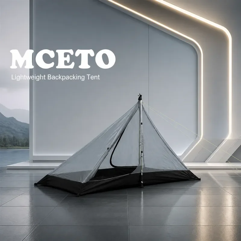 for MCETO Mituo Listening to the Rain 1 Inner Net Rodless Camping Pyramid Tent Ultra Light Breathable Outdoor Equipment