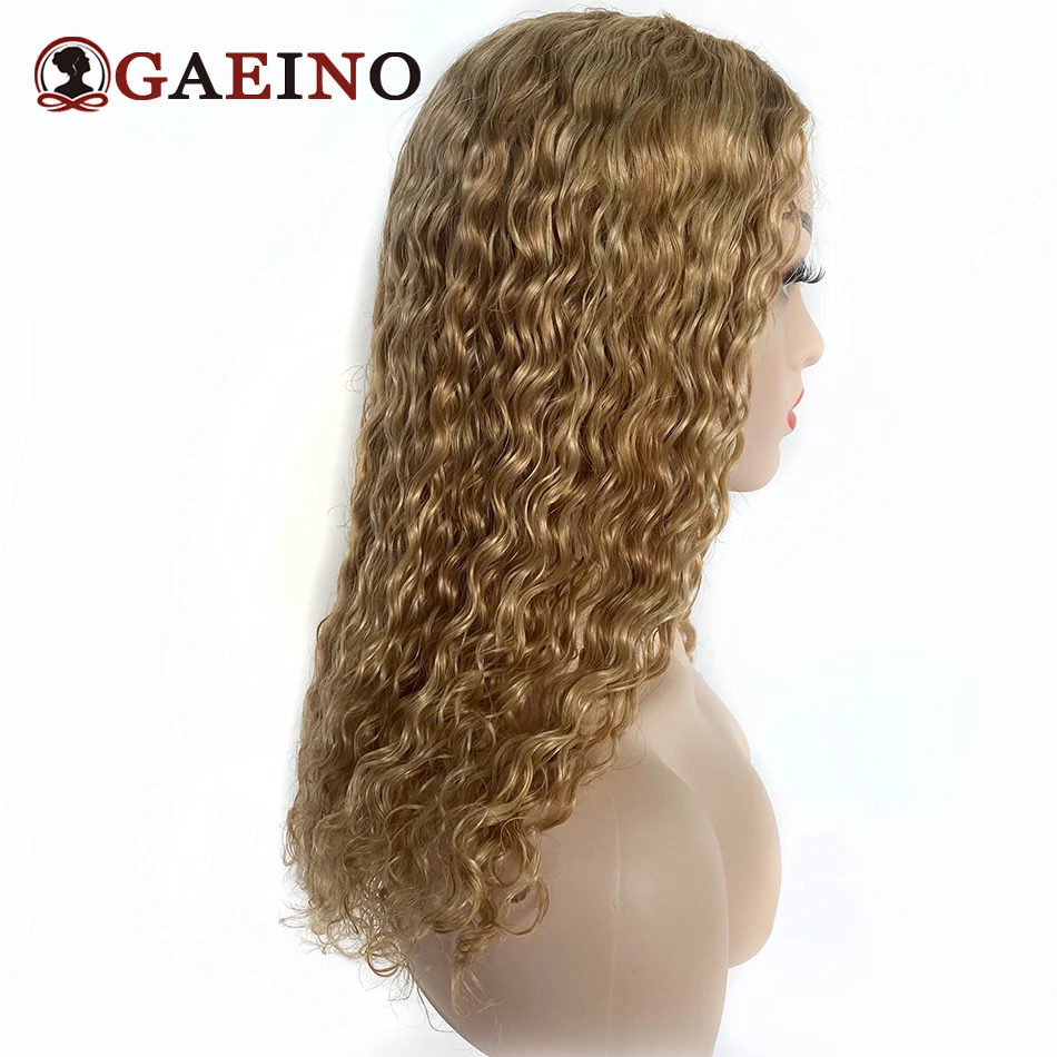 180 Density Water Wave U Part Hair Wigs P27-613# Real Human Hair No Leave Out U Part Wigs For Women 14-28Inch Glueless Hair Wig