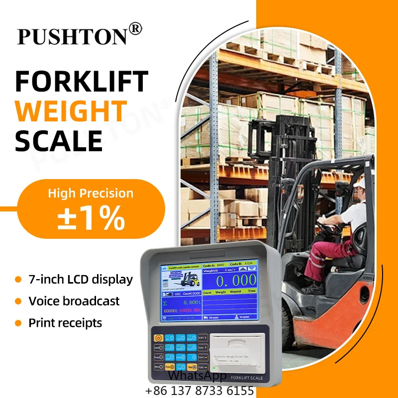 Forklift Scale 5000kg Hydraulic Forklift Weighing Scale Attachment For Factory Warehouse Logistics Pallet Weighing
