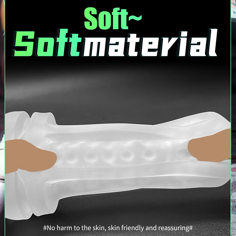 Male Masturbation Cup Soft Silicone Pocket Pussy Endurance Exercise Transport Male Masturbator Adult Goods Sex Toy for Men