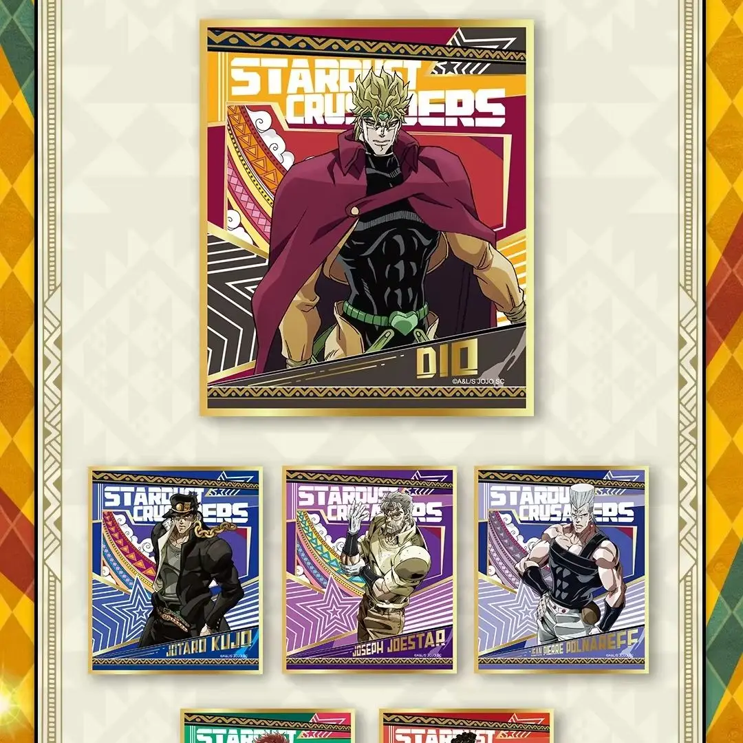 KABAO 2026 NEW JoJo's Bizarre Adventure‌ Color Paper Collection Periphery Pixiv Anime Surprise Gift Like Toy Ornament Movie Rare