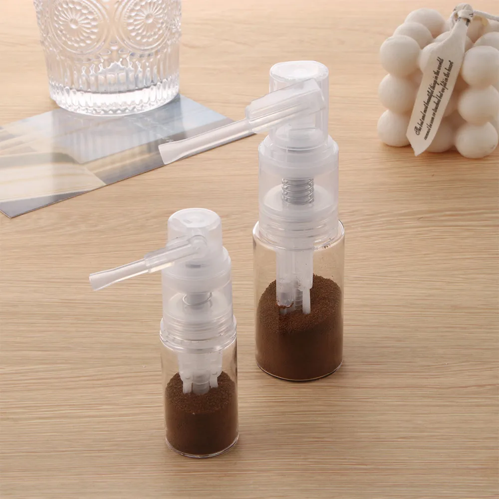 Portable Powder Spray Bottle Refillable Talcum Powder Bottle Mini Empty Spray Dispenser With Locking Nozzle