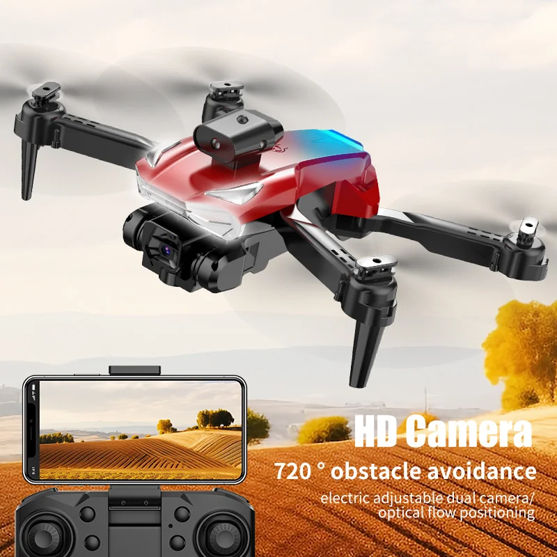 E99 + K3 Versione sintetica Mini Drone Doppia fotocamera HD Evitamento ostacoli su 3 lati WiFi FPV Quadcopter pieghevole Regali di Natale