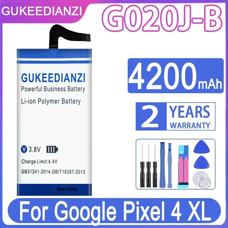 

Сменный аккумулятор GUKEEDIANZI G020J-B для Google Pixel 4 XL Pixel 4 XL, аккумуляторная батарея 4200 мАч + бесплатные инструменты