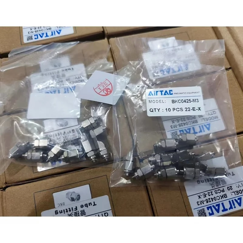 10PCS AIRTAC BKC0425-M3 BKC0425-M5 BKC0425-01 BKC0604-01 BKC0604-02 BKC0604-03 Quick-Connect Coupling
