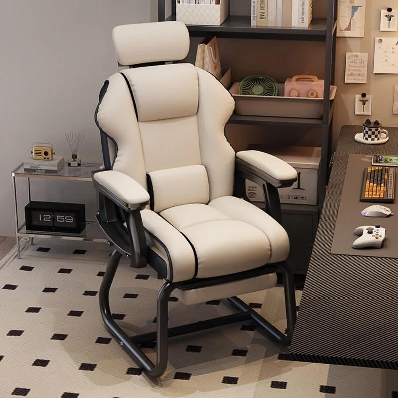 Comfy Mobile Ergonomic Office Chair Luxury Swivel High Back Office Chair Recliner Bedroom Chaise De Bureaux Salon Furniture