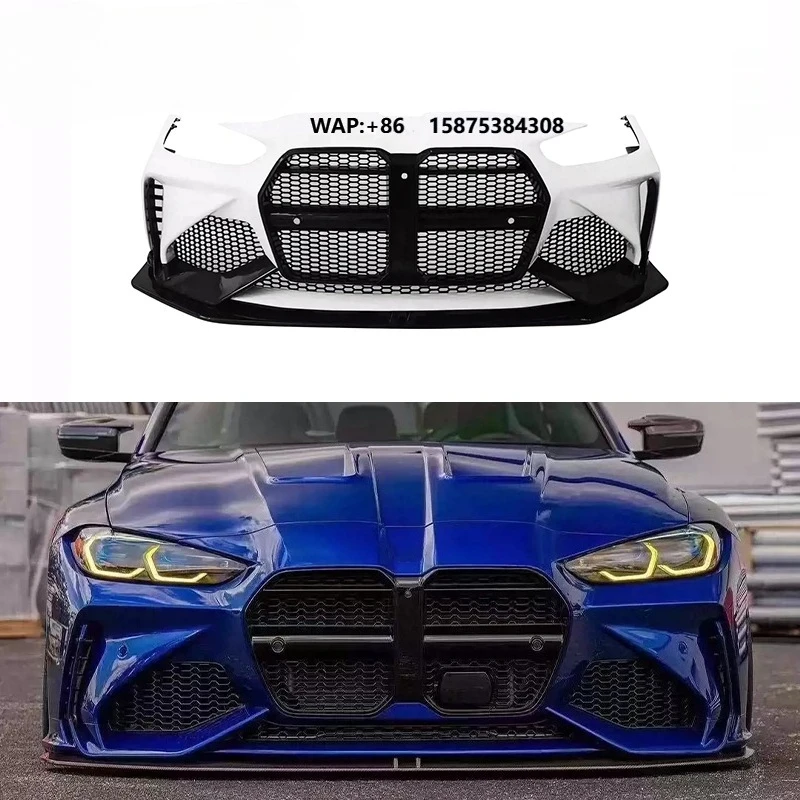 

Carbon Fibre AD Style Front Bumper for G80 M3 G82 M4 Coupe 2-Door 2021+ Replacement Mount Front Bumper Body Kit