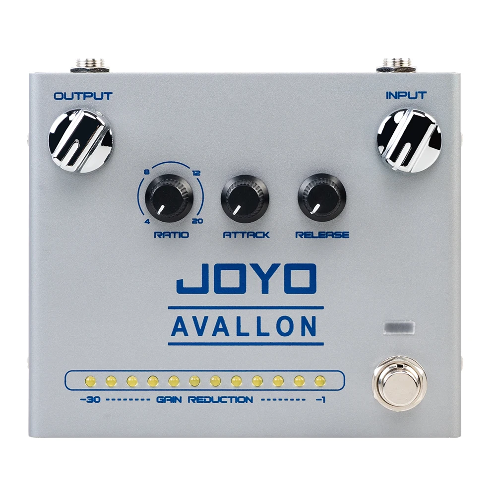 

JOYO R-19 AVALLON Guitar Pedal Classic Compressor Effect Pedal with RATIO ATTACK RELEASE Knobs for Guitar Bass