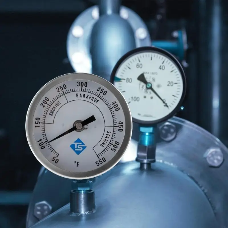 63HA Round Temperature Test Meter for Food Grill Temp Gauge 50-550℉ Measuring Ranges