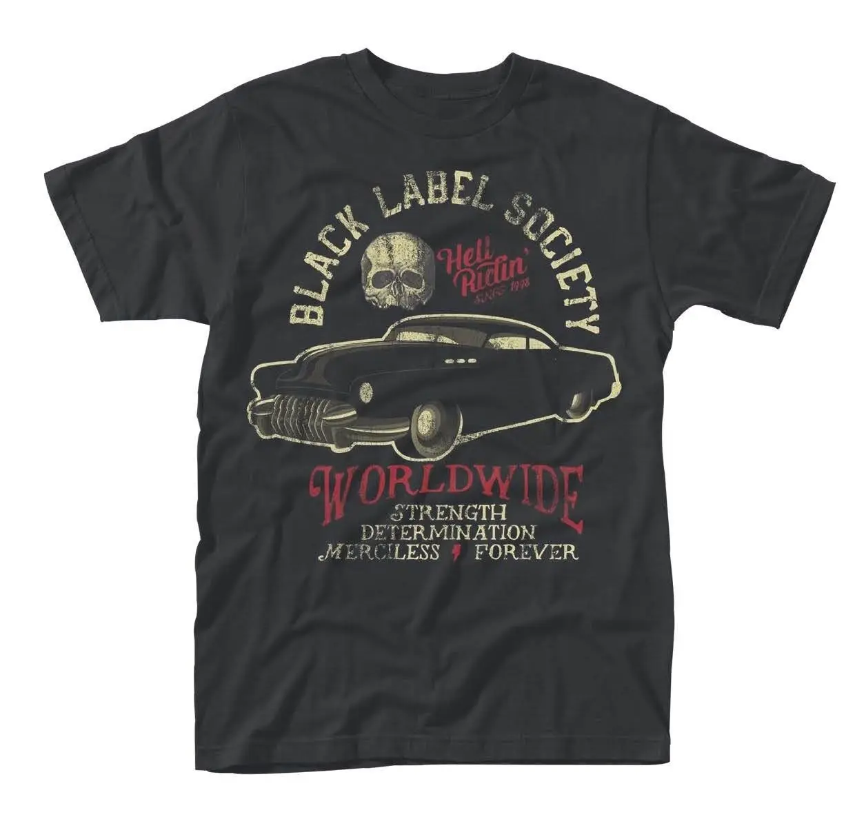 Black Label Society 'Hell Riding Hot Rod' T shirt - NEW