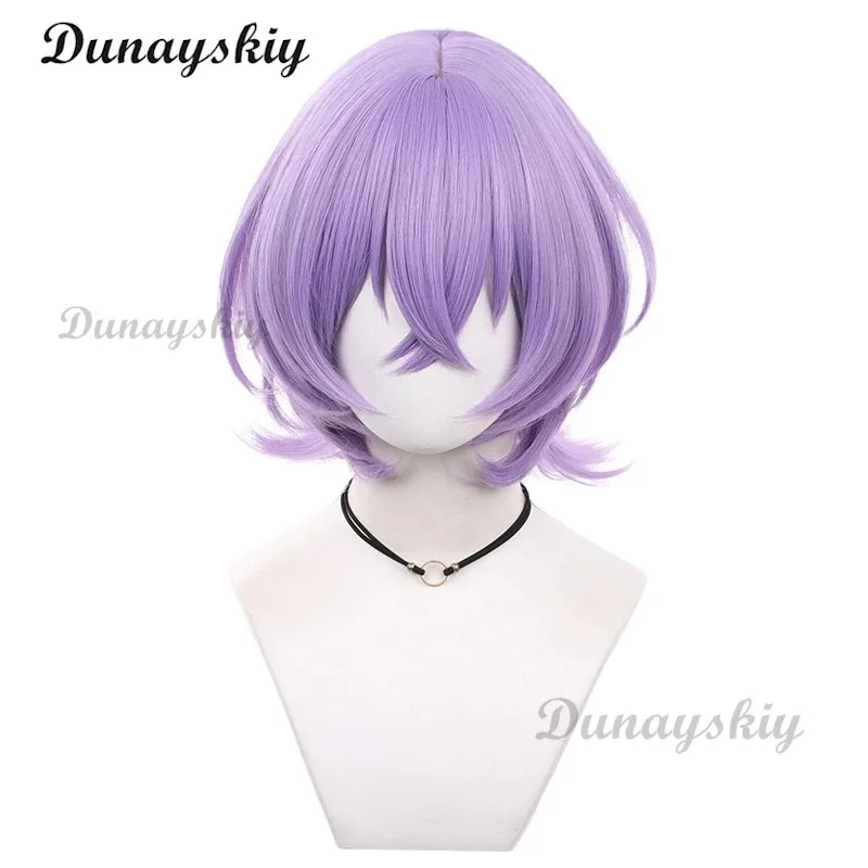 AAA 2025 Fuyume 코스프레 가발 ES Hanamura 애니메이션 여성용 귀여운 가발 보라색 내열성 합성 머리 할로윈 역할 놀이 Customi