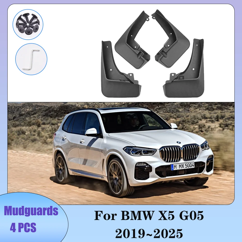 

For BMW X5 G05 2019~2025 2020 2021 2022 2023 2024 Car Wheel Mudquard Flaps Mud Skin Cover Guards Fenders Splash Parts Accessorie