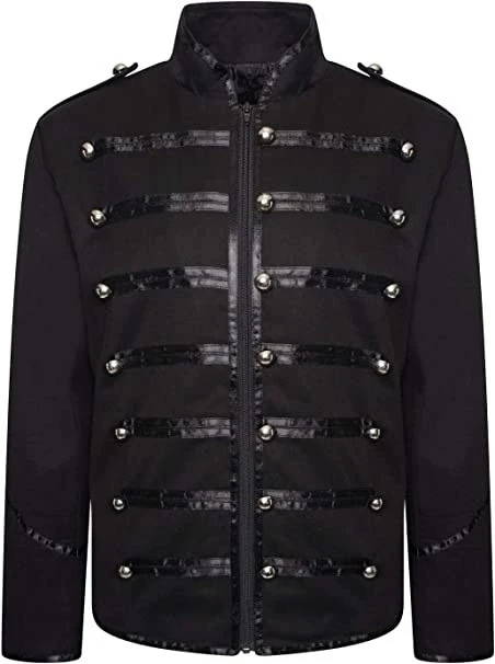 Men's Steampunk Rockstar Jacket Vintage My Chemical Romance Cosplay Outfit Medieval Gothic Noble Coat Night Club Performance - view 2