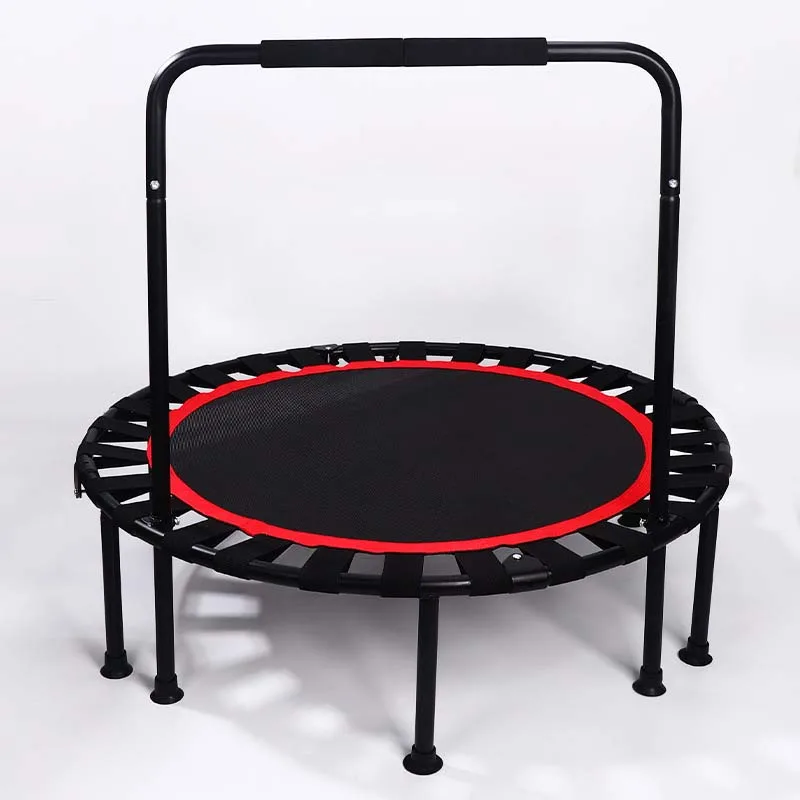 Equipo de gimnasio de alta calidad, trampolín de 4 pies para exteriores y interiores para niños, trampolín plegable para saltar y Fitness con reposabrazos