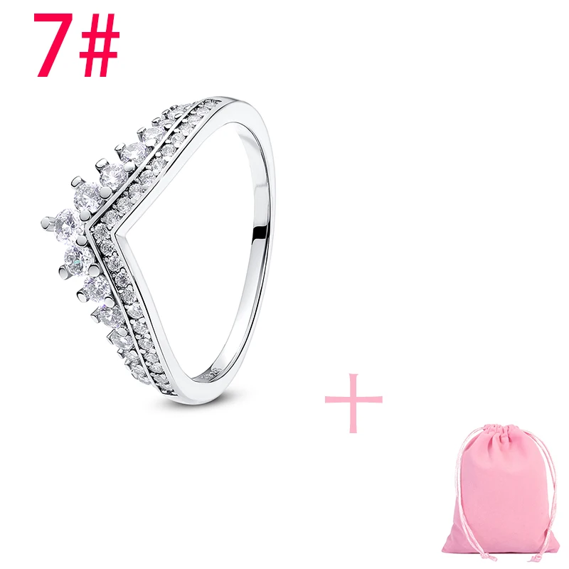 Women's 925 Sterling Silver Crown Devil's Eye Ring, Gift with Velvet Bag
