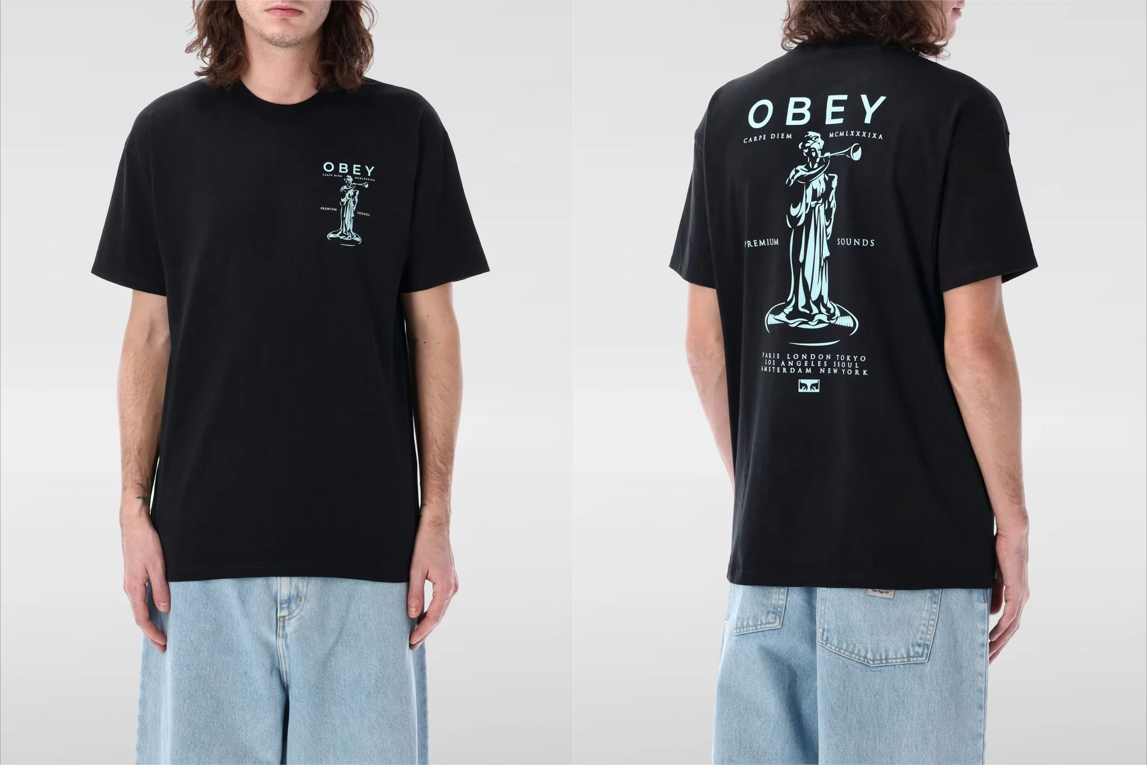 

Street Fashion Trend Clothing OBEY Pattern Printing Summer Luxury Brand Cotton Men's and Women's T-Shirts Short Sleeves