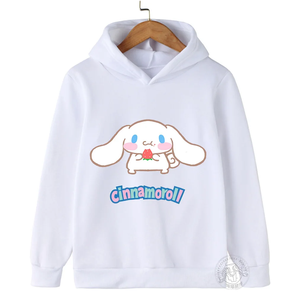 New Kids Cinnamoroll Hoodies Boys Clothes Girls Clothing Fashion Baby Autumn Warm Sweatshirt Children cartoon Pullover Tops