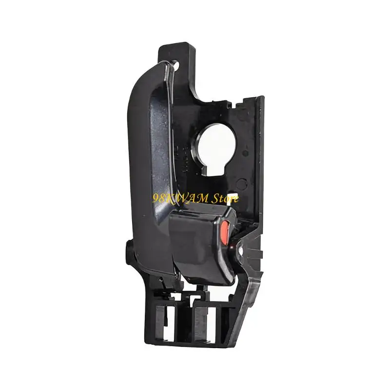 Vehicle Inside Door Handle, Black Pull Assembly with Curved Grip 68UF