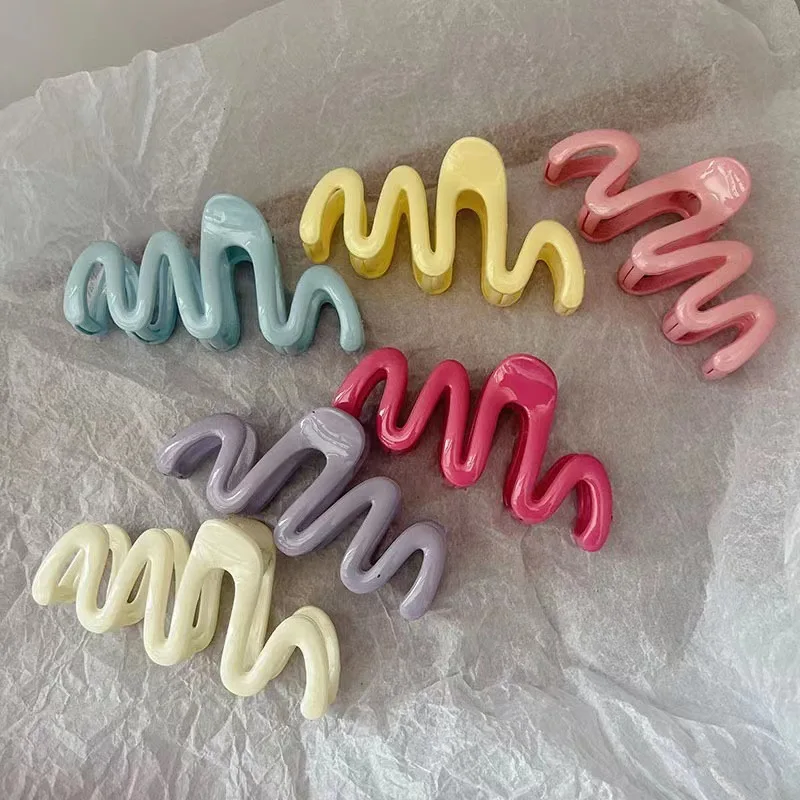 1PC Chocolate, Acetate, Grab Clip, Hair Clip, Female, Back of Head, Hair Grip, Premium, Shark, High Quality, Four Seasons