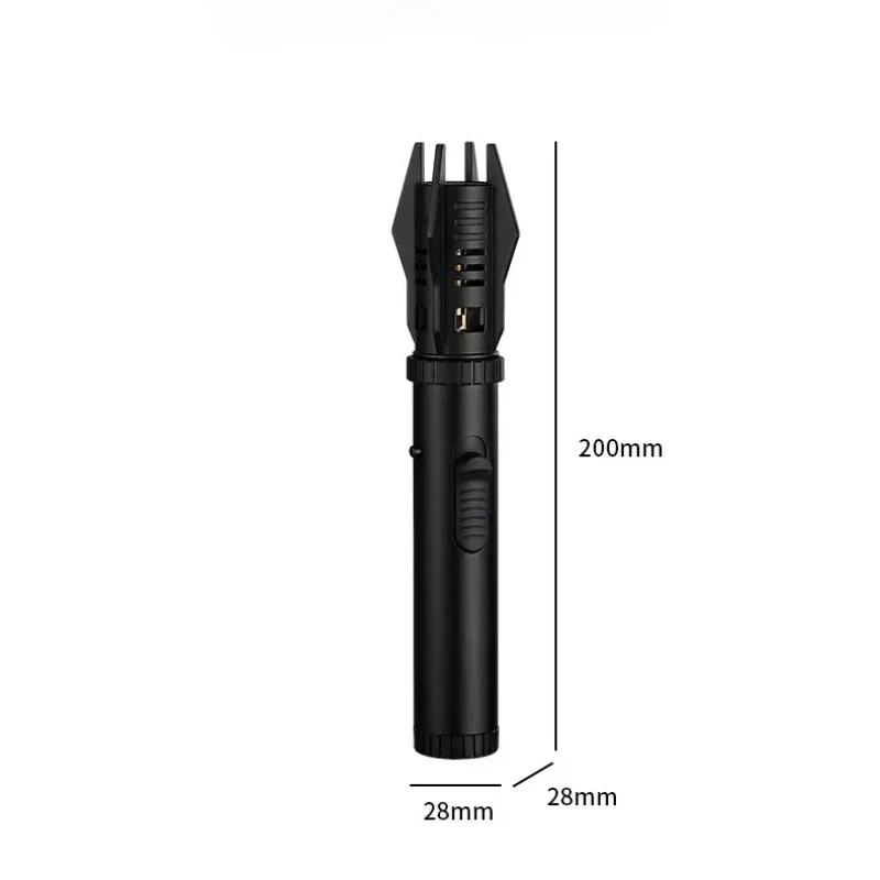 Metal High Temperature Welding Gun Lighter, Windproof Red Flame, Butane Inflatable Lighter, Outdoor Barbecue for Men