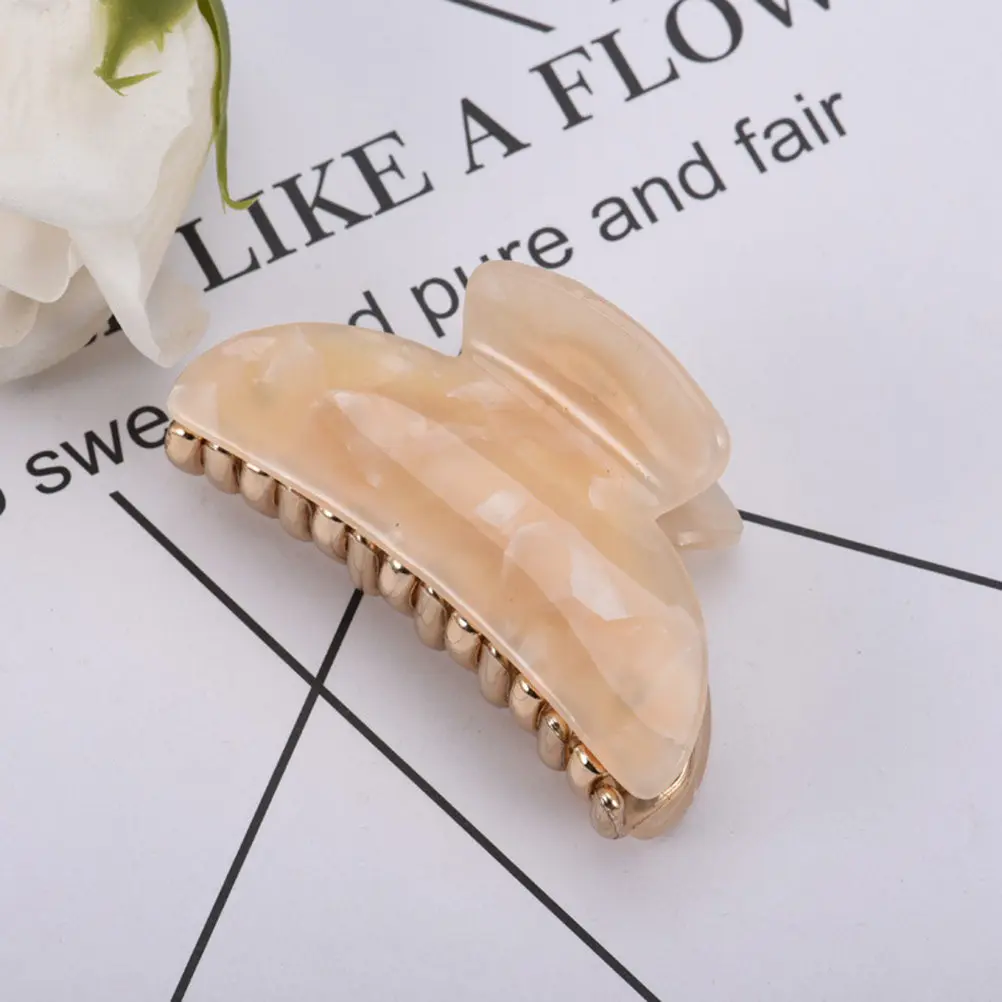 

4Pcs Large Hair Jaw Clip Acrylic Claw Clips for Women and Girls Strong Hold Hair Styler Elegant Accessory for Daily Bath Wear