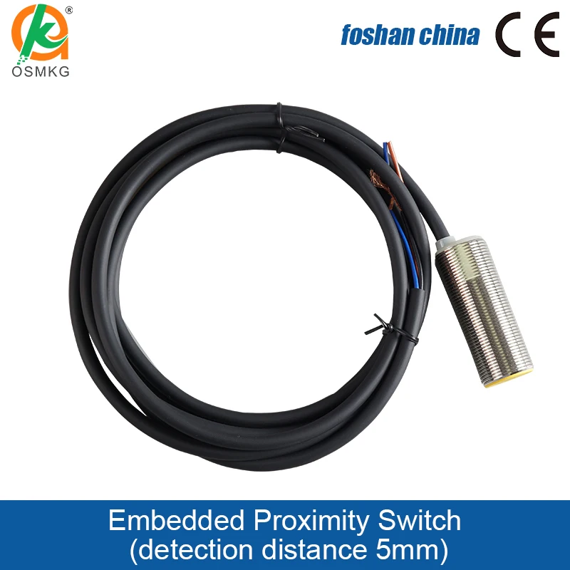 Circular NO Proximity Switch Detection Distance 2-30mm Inductive Sensor  NPN Normally Open for  Industry  Control