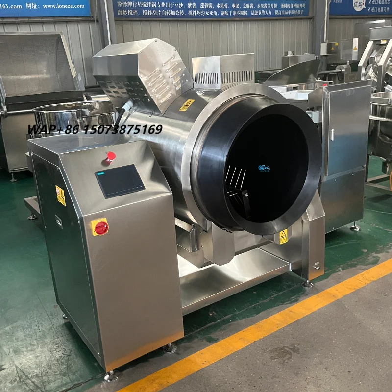 Gas Automatic Rotary Drum Cooking Wok Machine Intelligent Stir Fry Food Rice Vegetables Cooking Robot Machine