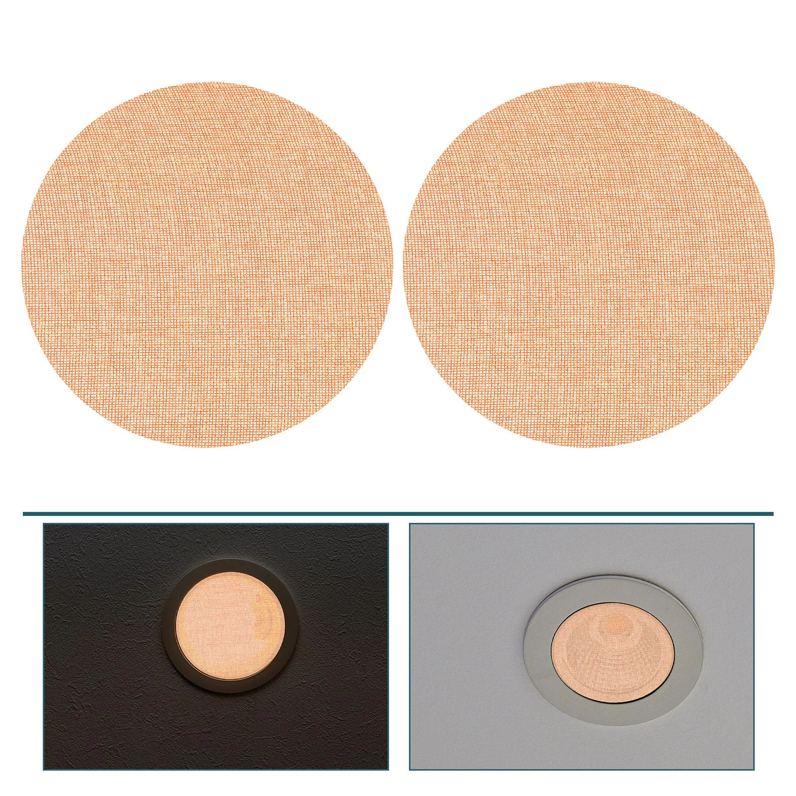 

2 шт. круглых рассеивателей для потолочных светильников для детской, антибликовые, с мягким освещением, термостойкие, для спальни, для точечных светильников