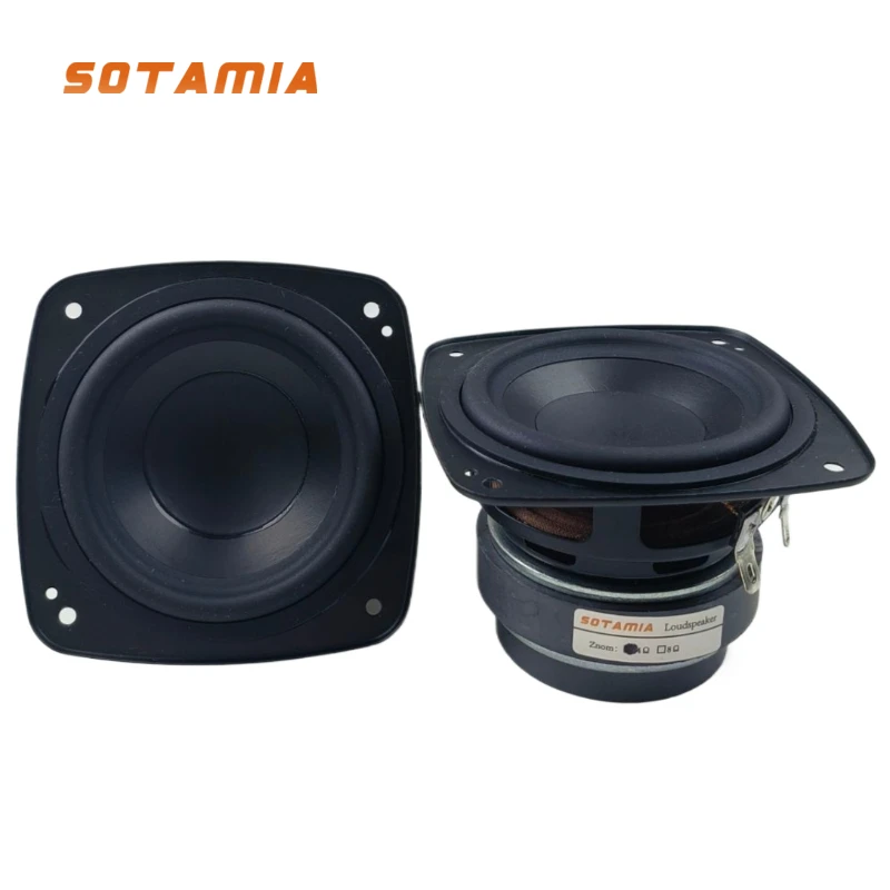 SOTAMIA 2Pcs 3 Inch Full Range Speaker 4 Ohm 25W Sound Audio Bluetooth Speaker Music Home Theater Loudspeaker For JBL Boombox 3