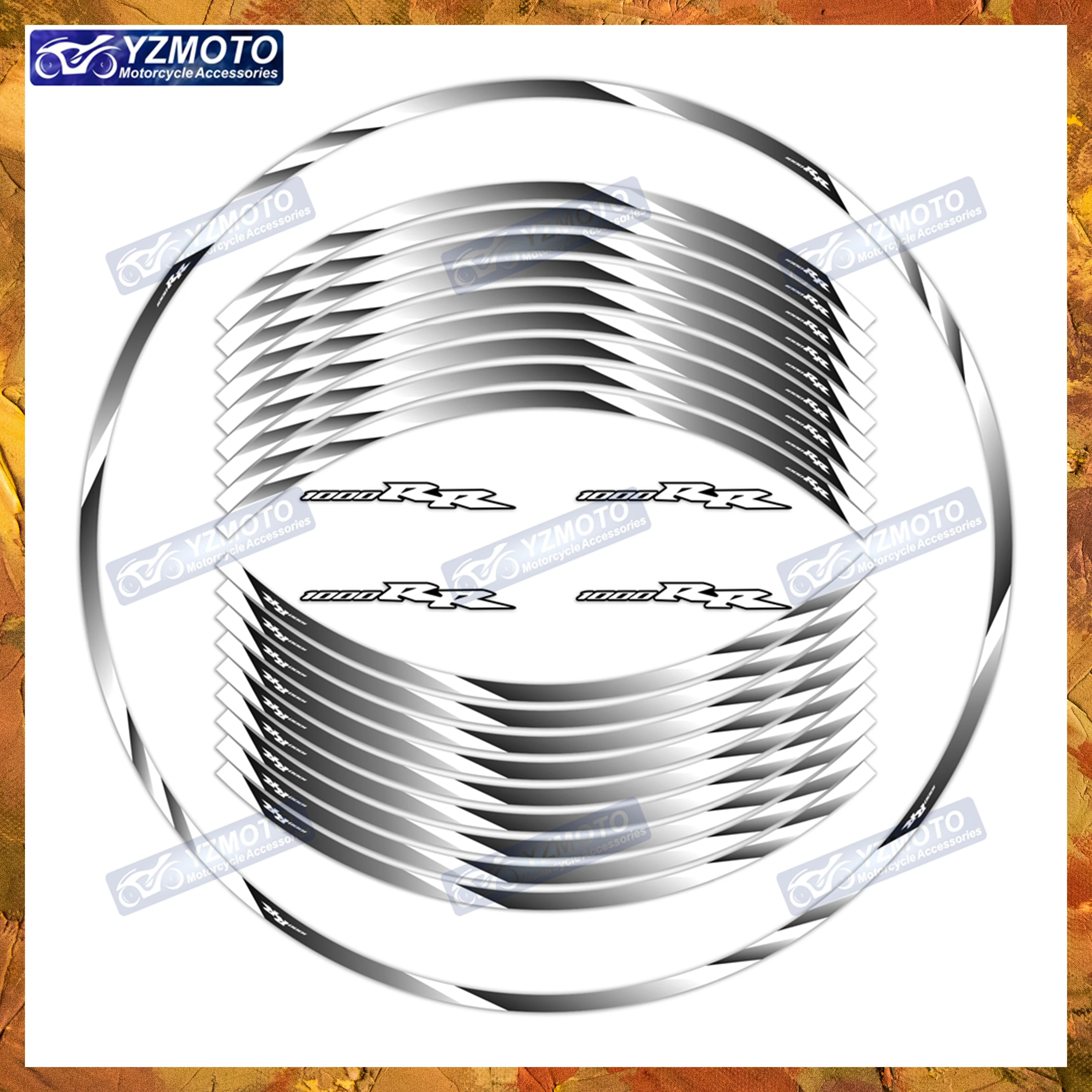 

Для Honda CBR1000RR CBR1000 RR мотоцикл 17-дюймовый передний и задний логотип наклейка на ступицу колеса светоотражающие водонепроницаемые наклейки на обод