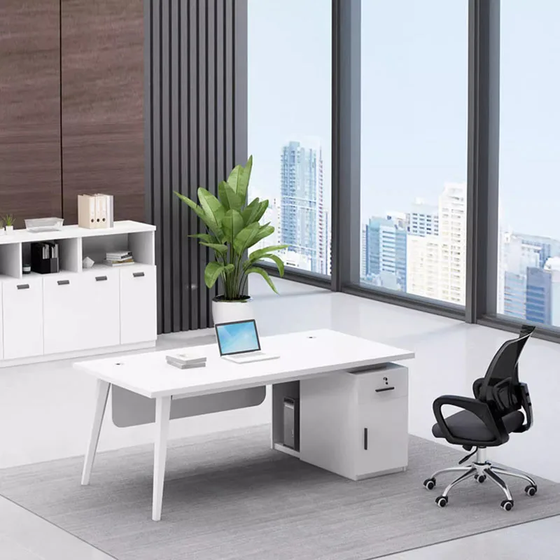 Vanity Writing Desk Work Compact Counter Reception Office Desks Storage Standing Tavolo Scrivania Ufficio Modern Furniture