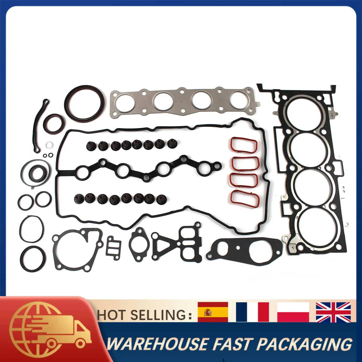 

Engine Overhaul Gasket Set Kit For Hyundai Kia 2.4L GDI G4KJ Tucson Sportage Sonata Santa Fe Optima Sorento 2011–2020