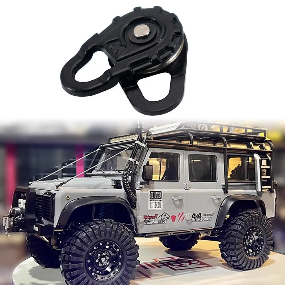 Rc Car Metal Winch Tow Rope Snatch Block For 1:10 Rc Crawler Axial Scx10 90046 Trax/as Trx4 Trx6 Rgt Yikong Mst