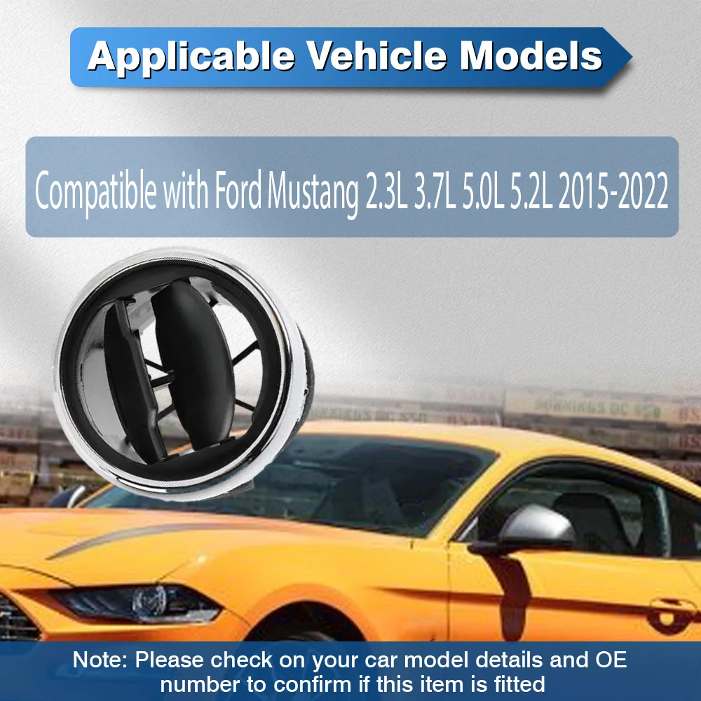 

Car Dashboard Air Conditioning Outlet Air Vent Grille For Ford Mustang 2.3L 3.7L 5.0L 5.2L 2015-2022 FR3Z19893AE FR3Z19893AC