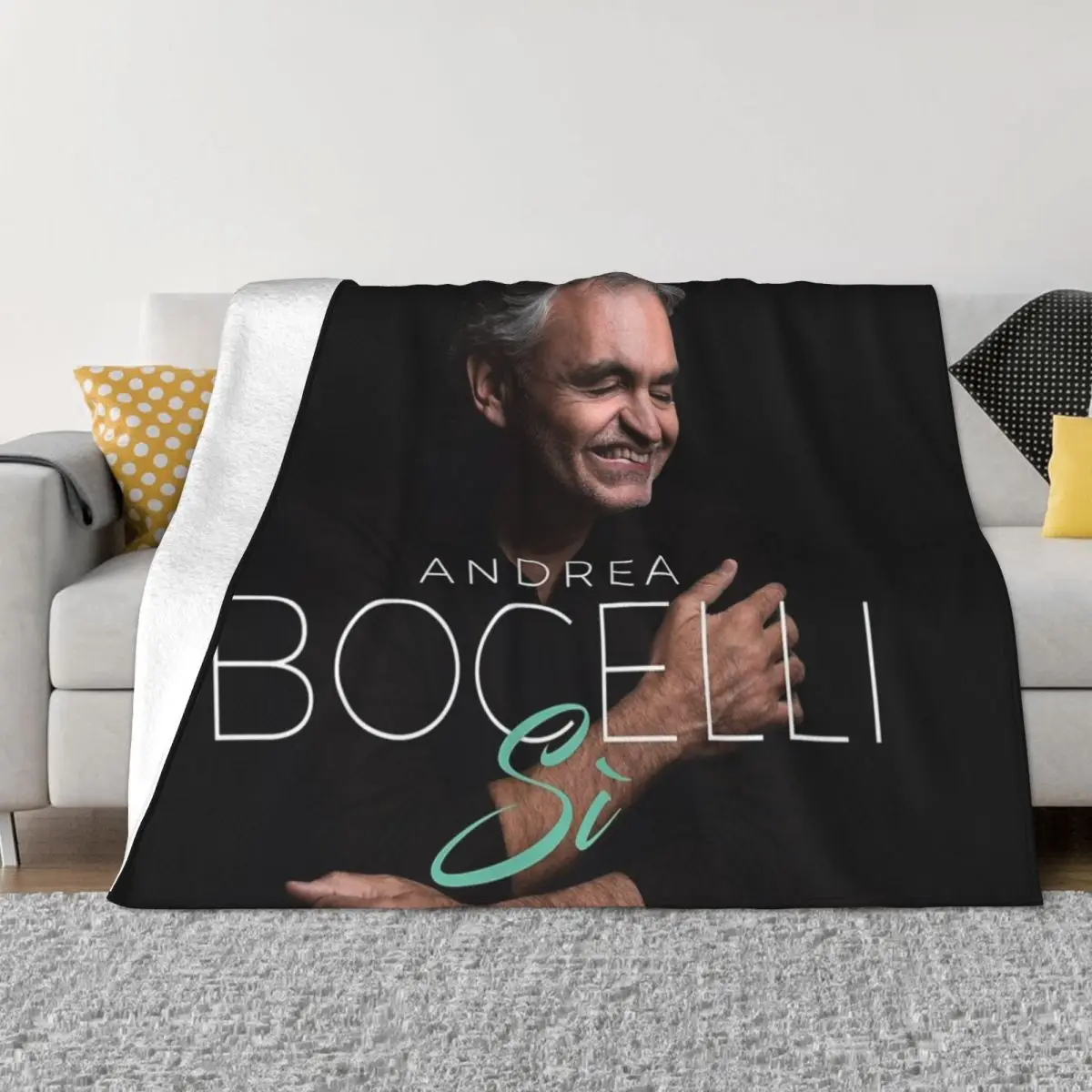 

Andrea Bocelli Si Throw Blanket Luxury Blanket Baby Blanket sofa Extra Large Throw Blanket