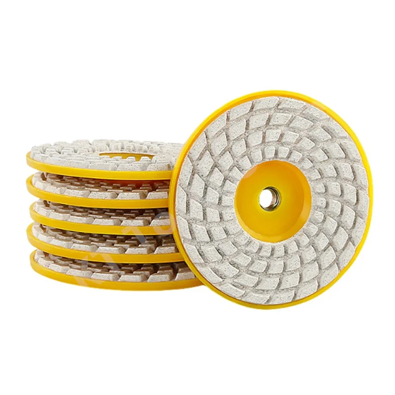 

4 Inch M10 Thread Dry Diamond Polishing Pads Trimming Chamfering Polisher Granite Marble Stone Concrete Sanding Disc Tools