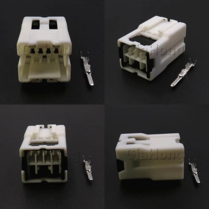 1 Set 6 Ways AC Assembly Auto Parts Electrical Socket With Terminal 6098-1214 Car Cable Plastic Housing Connectors 6098-0999