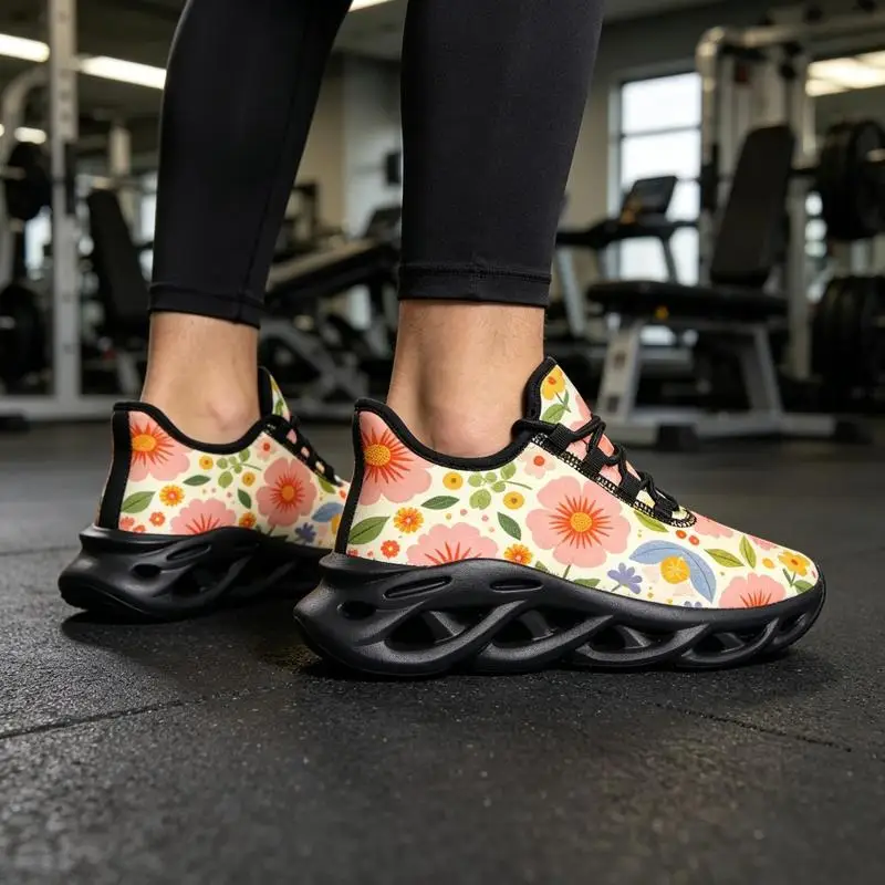 Ladies Men Running Shoes Lightweight shock-absorbing sports shoes，Suitable for jogging、Gym and everyday wear