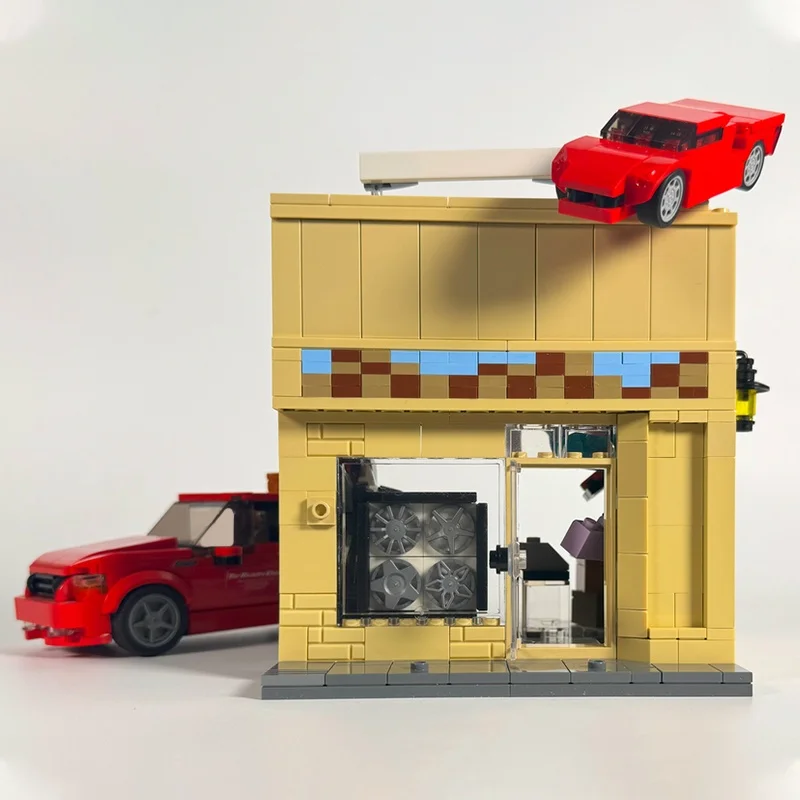 822 pz MOC Il Racer S Edge Campioni di Città Modello di Costruzione Regali Di Natale Blocchi di Costruzione Giocattolo Assemblare Idea Educazione Mattoni